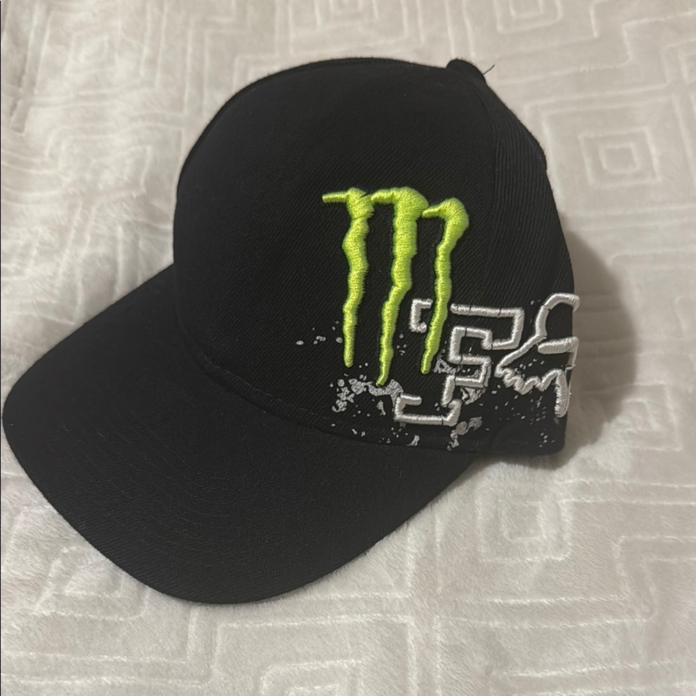 Black Cap with Green and White Logo Size 7